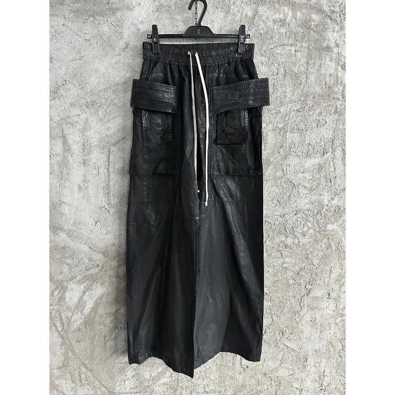 High Street Waxed Face Washed Casual Pants Men Women Fashion Versatile Best Quality Trousers