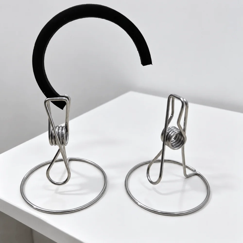 Stainless Steel Mosquito Coil Holder Integrated Standing Mosquito Coil Rack Multifunctional Photo Card Display Clip Gift