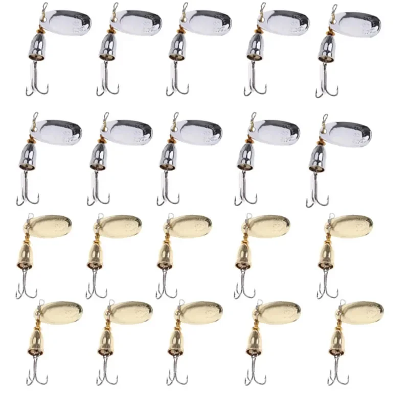 10 sztuk przynęta wędkarska cekiny Crankbait Spinner łyżka metalowa przynęta łyżka przynęty na pstrąga basowego okoń szczupak obrotowy 6.7cm 6/7g
