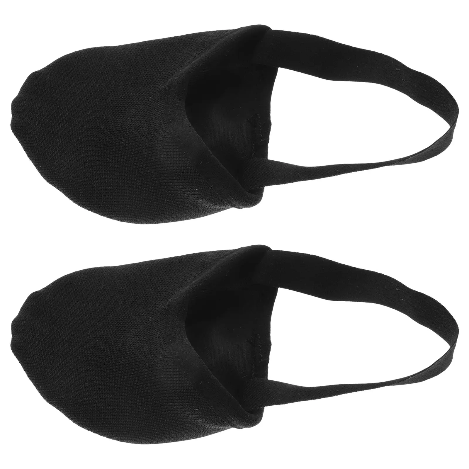 

1Pair Comfortable Breathable Dance Shoes Non-Slip Half Soles Yoga Ballet Toe Protector Socks Black Size S Forefoot Pads
