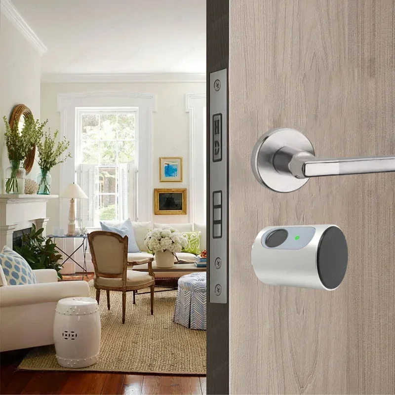 Tuya ble smart home türschloss diy zylinder kern finger abdruck app schlüssel ic karte entsperren elektronisches smart lock digital schlüssel los