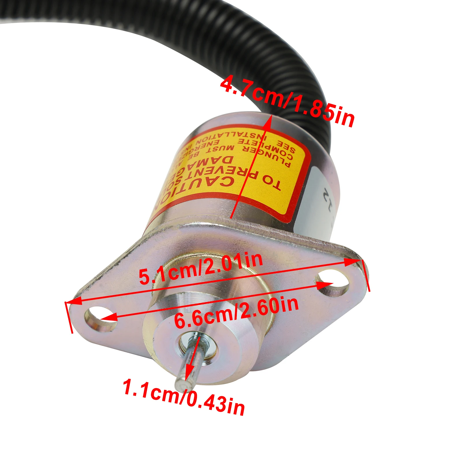 Areyourshop Fuel Shut Off Solenoid Valve 6670602 12V For Bobcat Loader(s) 463 553 S70 S100