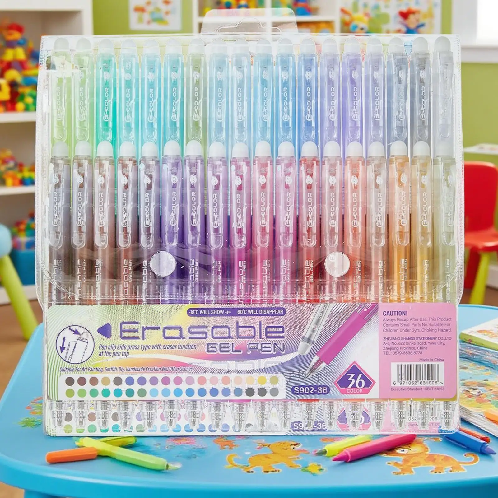 Стираемые ручки, 36 предметов, школьные стираемые цветные ручки, письменные принадлежности, учебные принадлежности для рисования, маркировки, раскраски для классной комнаты