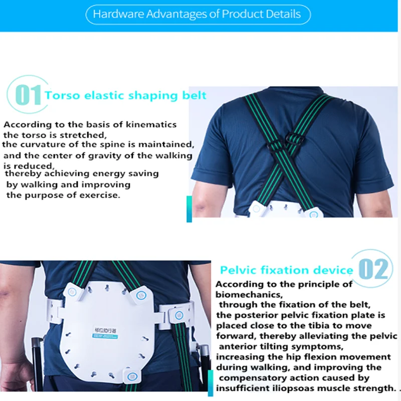 High Quality Patient Medical Standing Walker for Disabled People Walking Assisted Rehabilitation of Stroke Hemiplegia