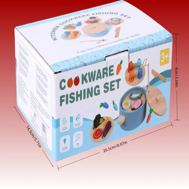 Houten Montessori-keukenspeelgoedset - Kinderen doen alsof kookketel voor peuters, educatief spelen en leren, speelgoed en geschenken