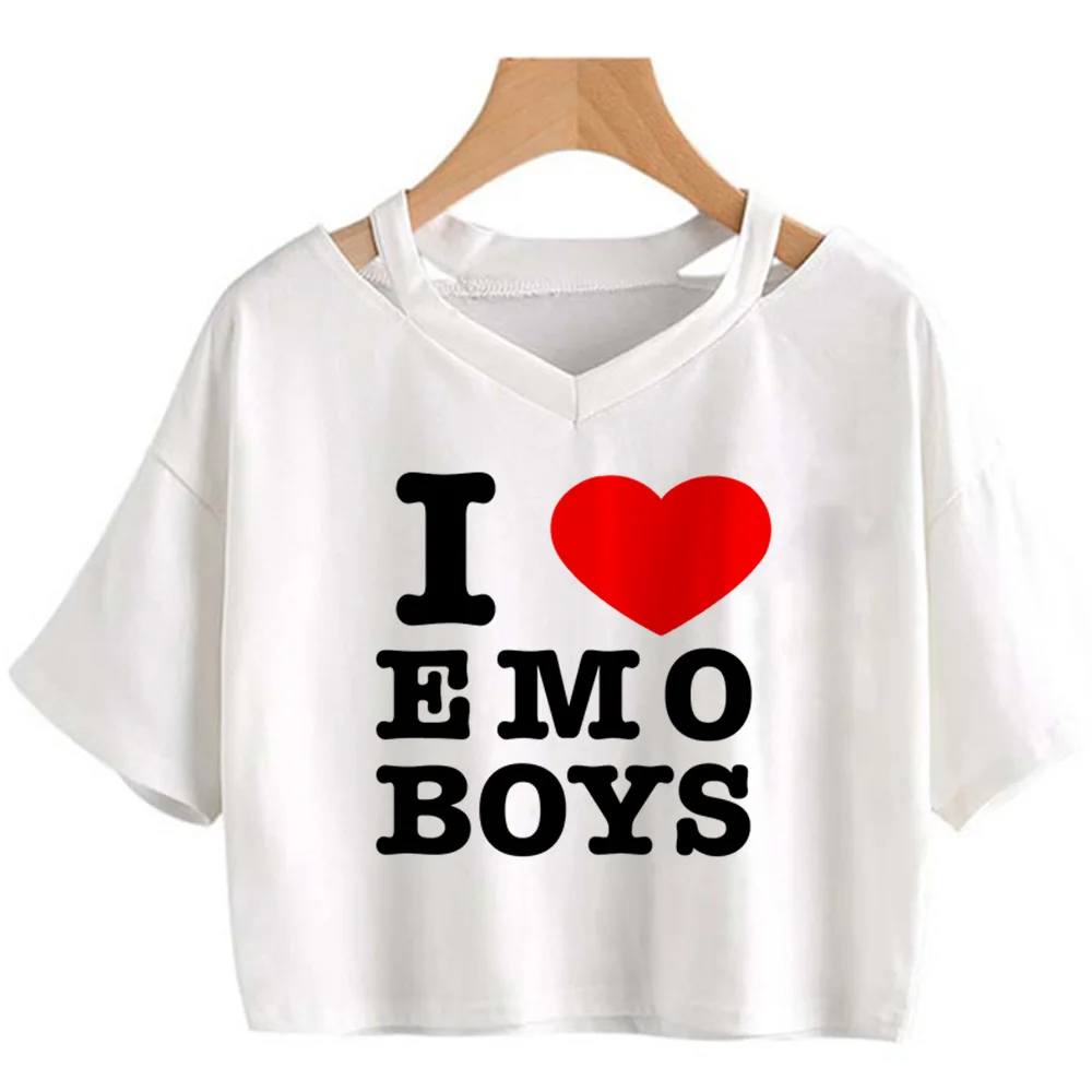 

i Love top women summer Y2K Tee female y2k clothes