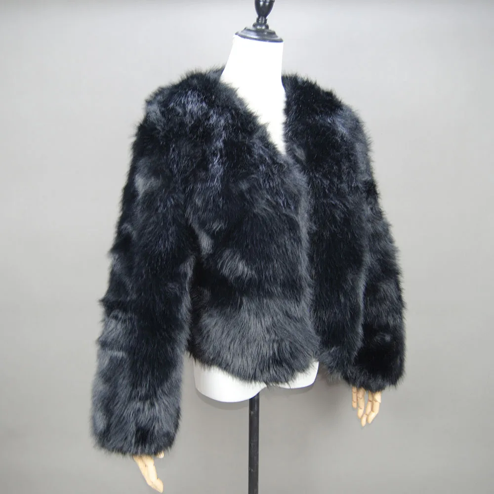 Trend Fur Top New Cropped Faux Fur Coat Woman Clothing Furry Faux Fur Jacket Winter Coats For Woman Outerwears Top Mujer