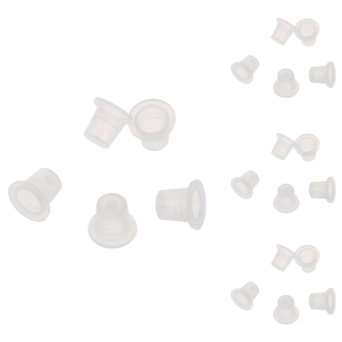 【ENTERTAINMENT】2000 Pcs 8mm Small Tattoo Ink Cups Caps for Needle Tip Grip Power Supply Sm