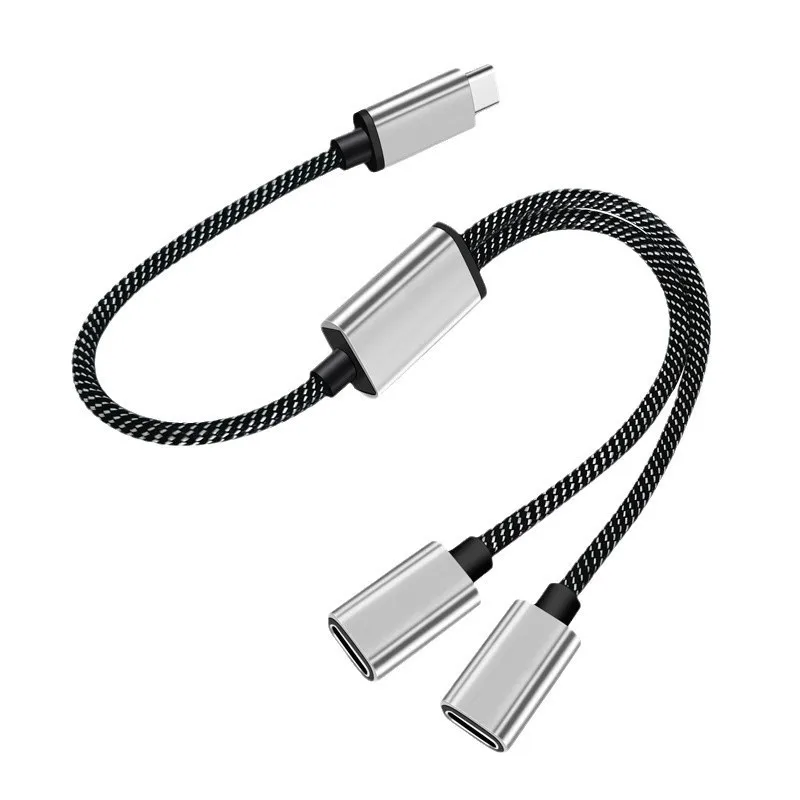 TYPE-C divided into two splitters Mobile phone computer transmission OTG data cable Multifunctional USB docking station