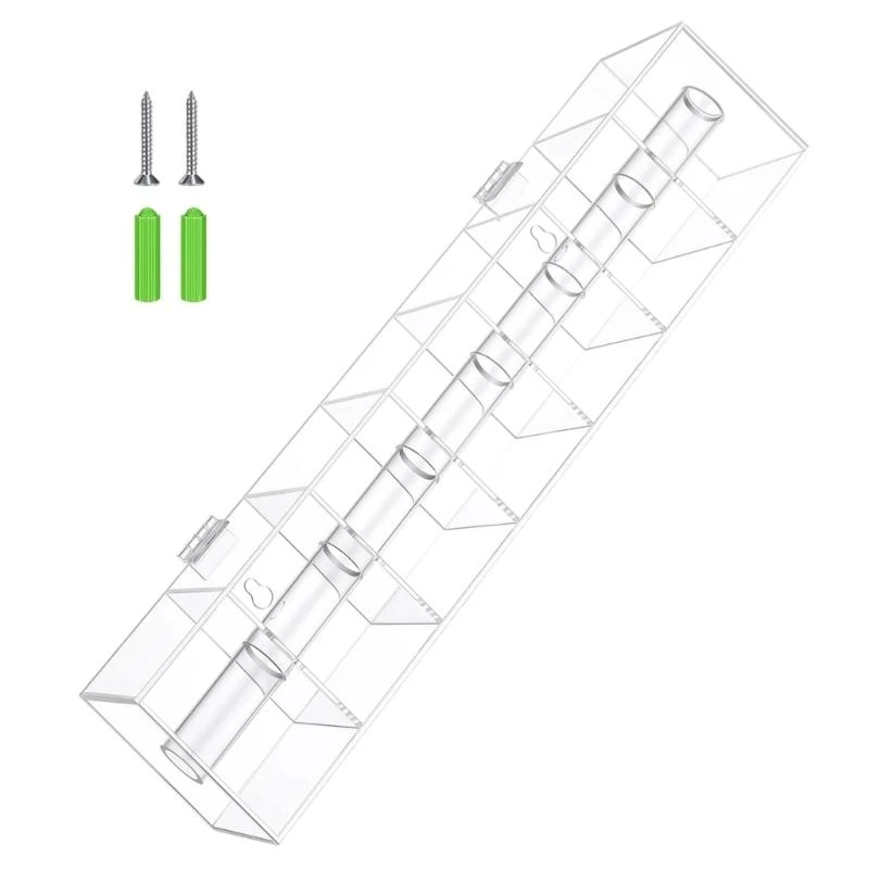 

Acrylic Sticker Dispenser Measuring With Mounting Holes For Easy Setups And Organization 55KF