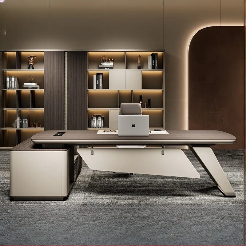 

Эстетические офисные столы для руководителей, менеджер, прочные роскошные ящики, офисные столы L-образной формы, современная мебель Mesas De Escritorio для дома