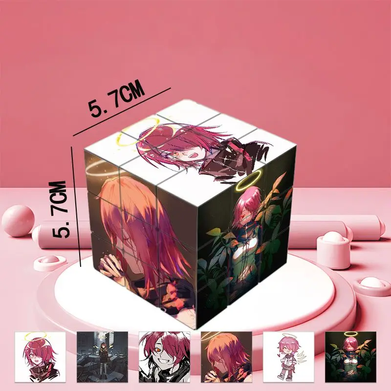 فرسان Exusiai أنيمي المكعب السحري الكرتون متعة الإجهاد الإغاثة لغز المهنية السلس سرعة لعبة اللعب الهدايا