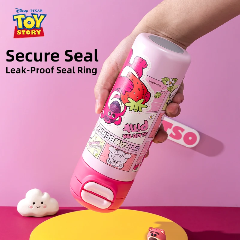 ディズニー スティッチ 子供用水筒 学校用 316ステンレス鋼製 保温カップ デュアルドリンク蓋付き 水筒 カップ付き