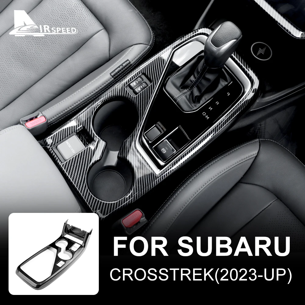 ABS dla Subaru Crosstrek 2024 Impreza 2024 Panel sterowania Ramka kubka na wodę Włókno węglowe Styl RHD LHD Akcesoria dekoracyjne