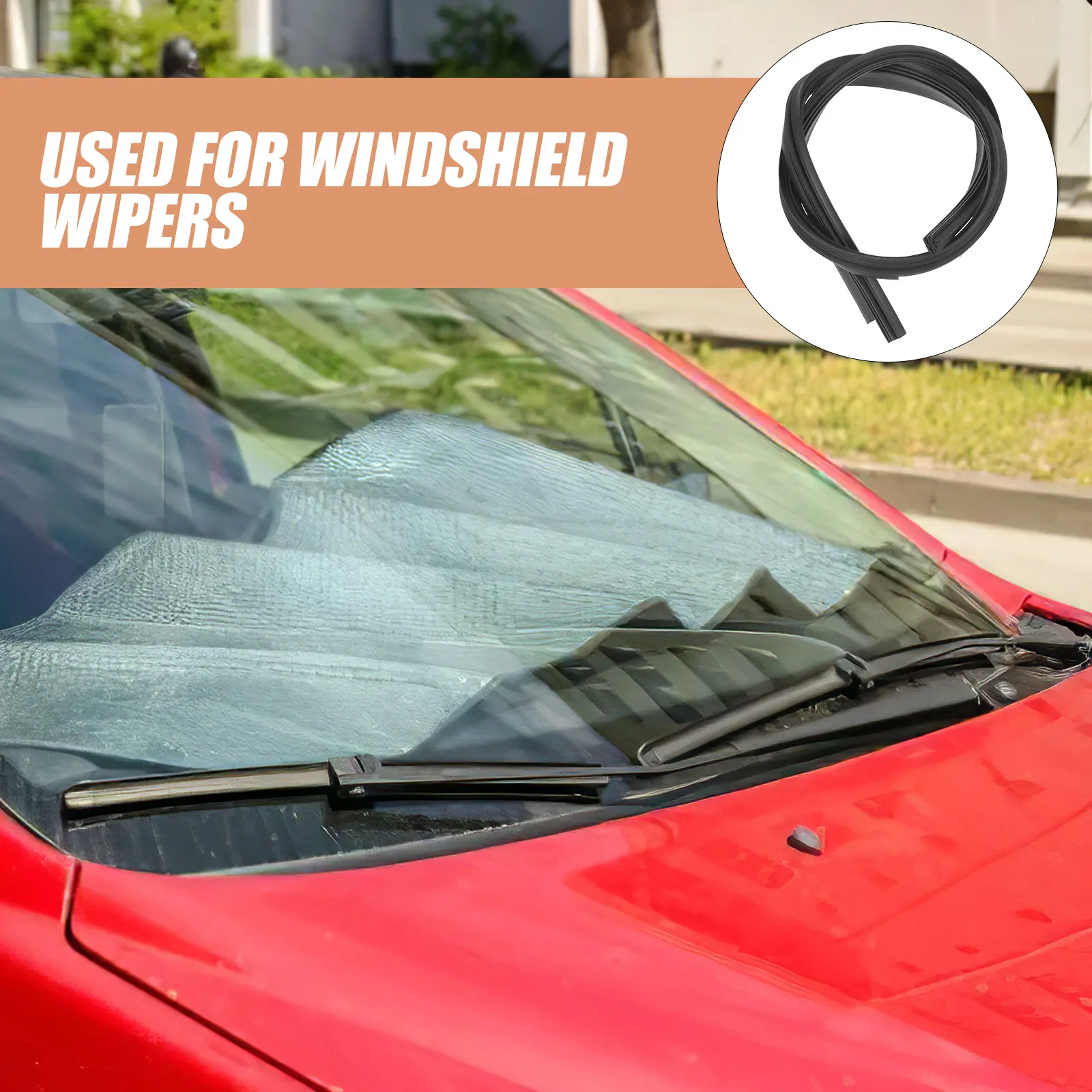 

2pcs Blades Refills Strips Replacement Car Window Inserts Windshield Blade Refill Plastic Strip Windscreen Wiper Inserts