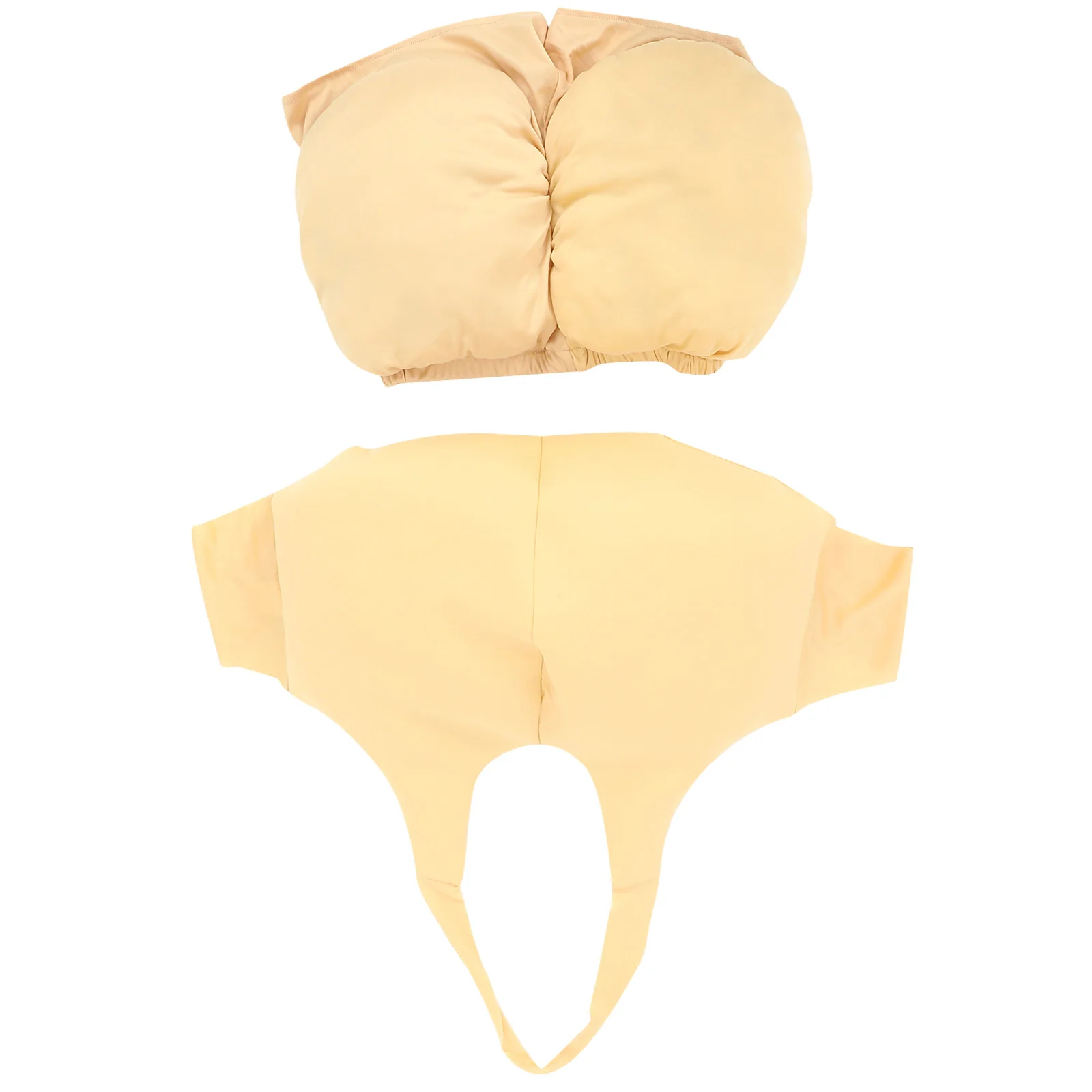 

1Set Santa Belly Fake Butt Padded Suit Funny Unisex Christmas Dress Up Prop Holiday Party Cosplay Costume Adult Stuffer