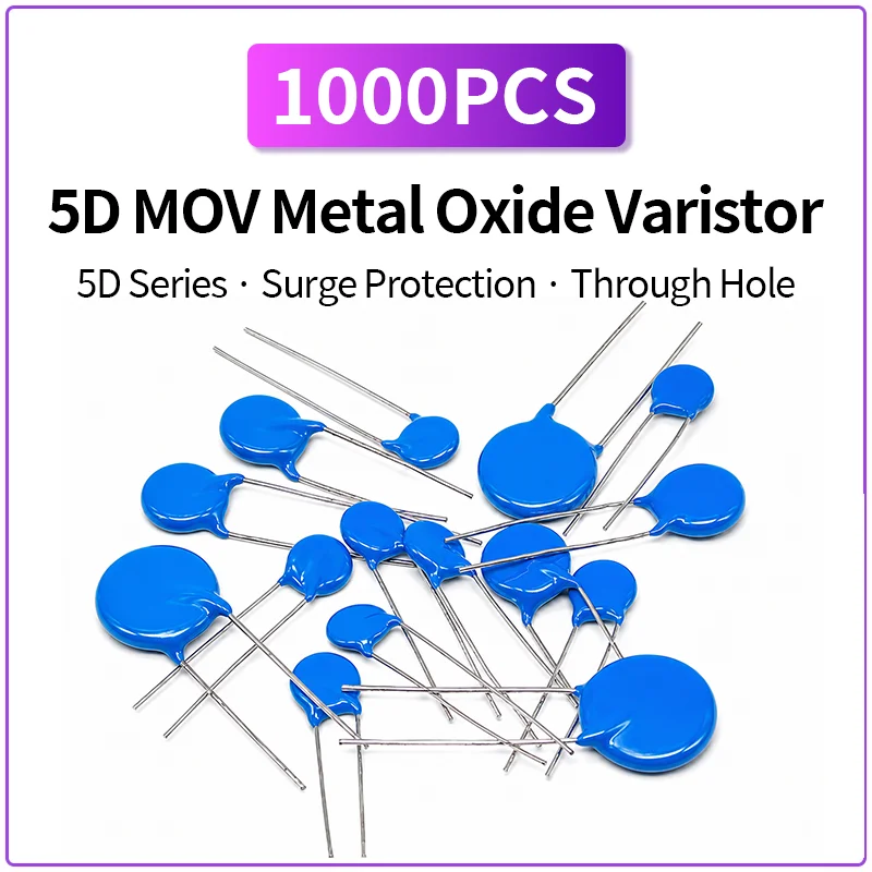 1000個入り-movバリスタ抵抗器-5dシリーズ-金属酸化物バリスタ-180k-431k-471k-561k-821k-102k-サージプロテクター