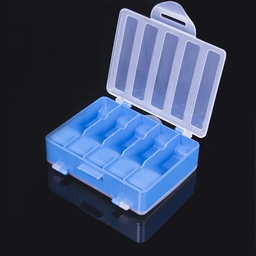 

2 PCS Fish Hook Storage Box Fishing Bait Lure Boxes Keeper Tackle Double Sided Case Container
