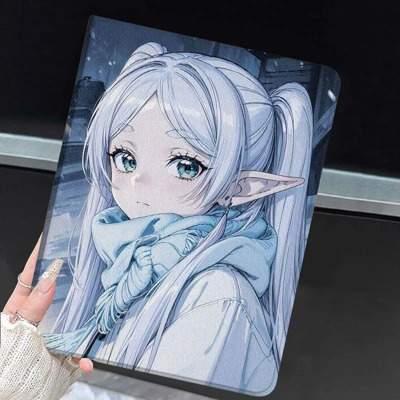 Cute Anime Frieren For Huawei MediaPad MatePad Honor Pro V6 9 V8 X9 X 10 13.3 11 Inch Pen Tray Tablet Case Popular