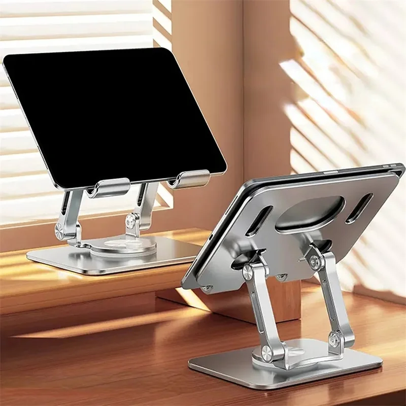 Portable Bracket Aluminum Heightening Shelf Tablet Support Bracket Fast Heat Dissipation Base Foldable Rotatable Phone Stand