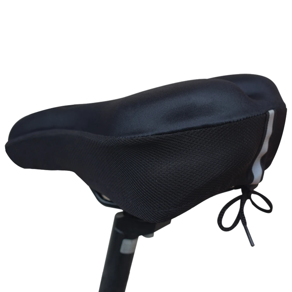 Juste de coussin de siège de vélo en silicone, éponge épaisse, housse de dégager respirante, gel doux et confortable