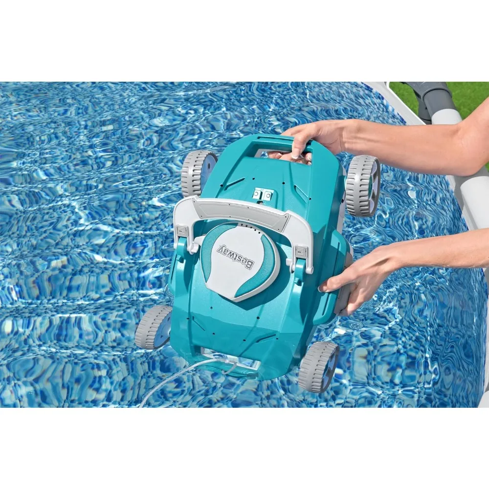 G200 Robotic Pool Vacuum - Cordless Debris Cleaning for Flat-Bottom in/Above Ground Swimming Pools, Maintenance Up to 538 SqFt