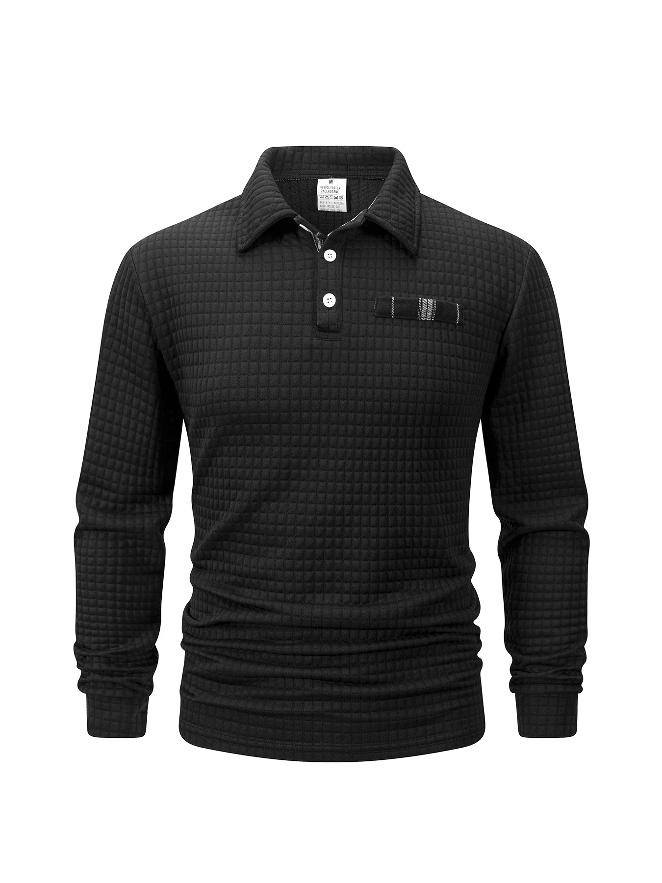 2025년 신상 봄가을 남성 니트 격자무늬 캐주얼 비즈니스 라지 후드티 스몰 체크 자카드 남성 의류