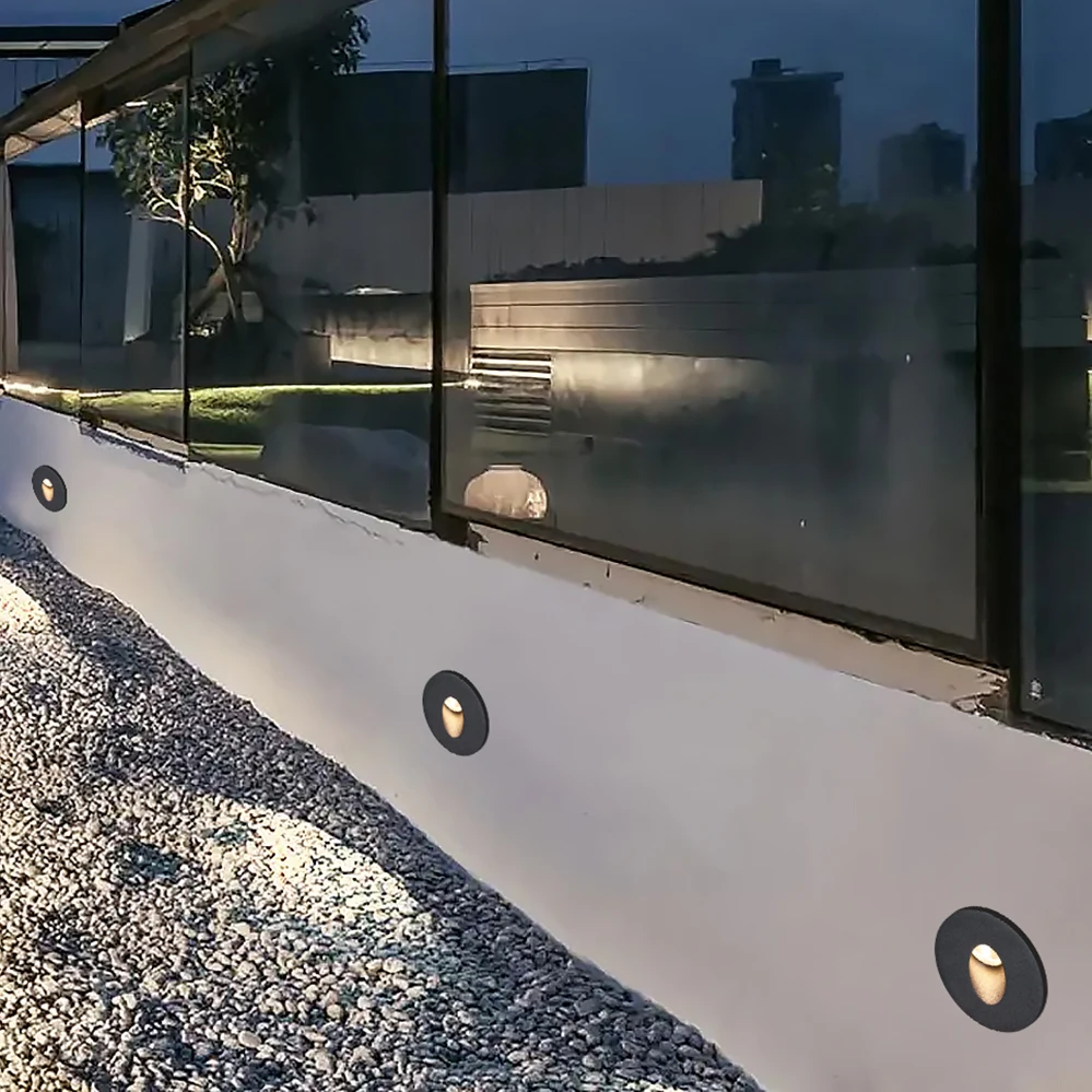 

IP65 Waterproof Recessed Step Light Indoor Aluminum Light Emitting Diode Step Outdoor Wall Light Emitting Diode