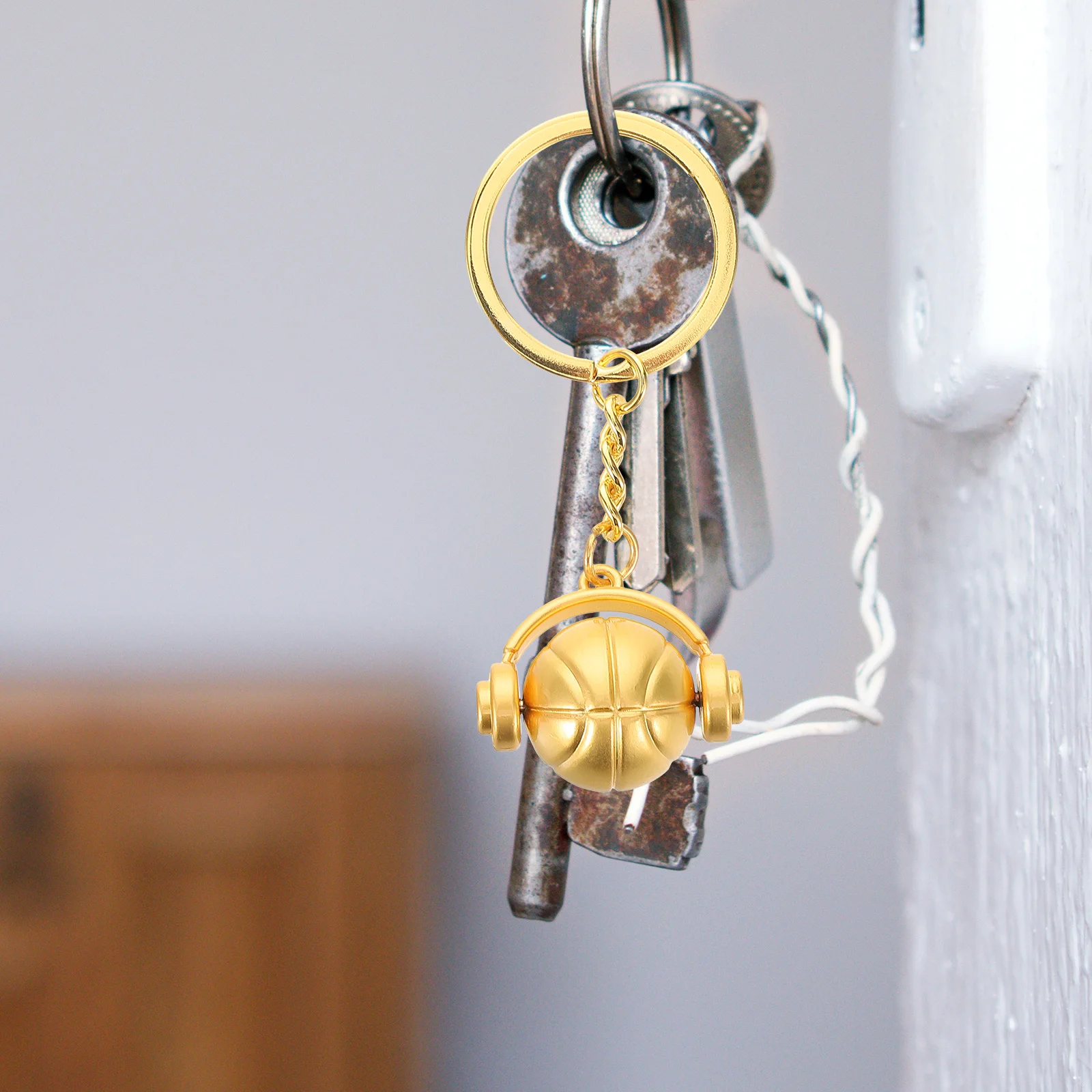 

Basketball Keychain Pendant Keychains for Small Keyring Zinc Alloy Backpack Charms