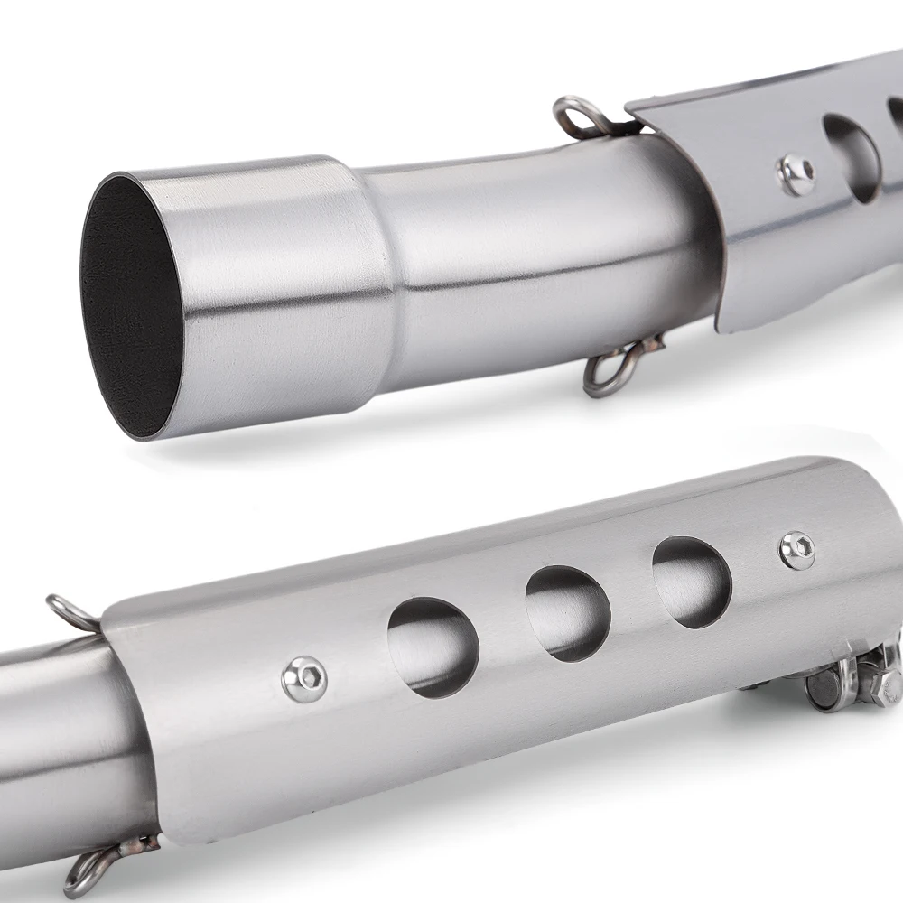 Slip on For Tenere 700 T700 Escape Modify Slip-on Motorcycle Exhaust System Muffler Carbon Cover Tail Pipe Connect Original Line