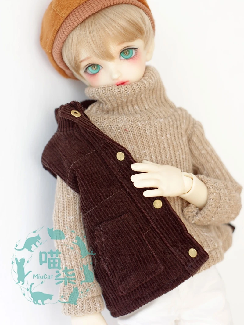 BJD Clothes Doll Coat Bread Jacket Winter Coat Vest For 1/3 1/4 BJD SD DD MSD MDD SD10 SD13 SD17 Uncle Doll Accessories