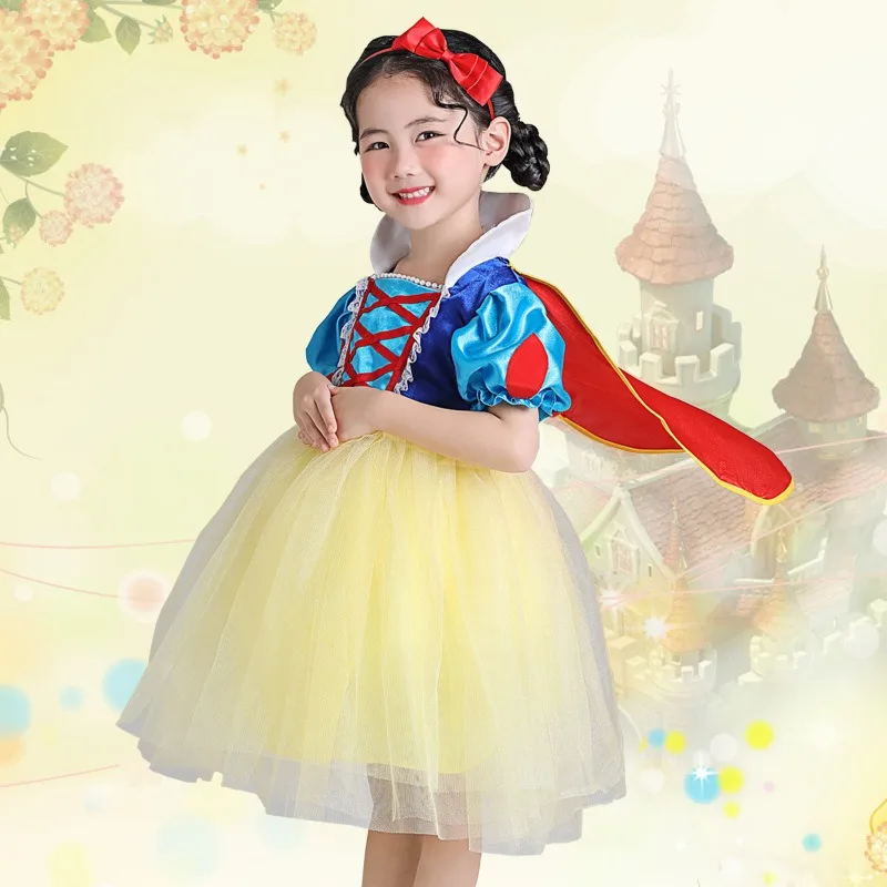 Chidren Snow White Cosplay Costume the Dwarfs Stage Outfits Fairy Tale Drama Prince Hunter Magic Halloween Carnival Party