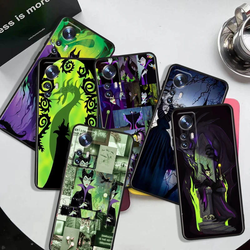 Disney M-Maleficent Black Phone Case For Xiaomi Mi 10 9 8 Pro Lite SE A1(5X) A2(6X) A3(CC9E) Note 10(10Pro) Shell Soft Cover