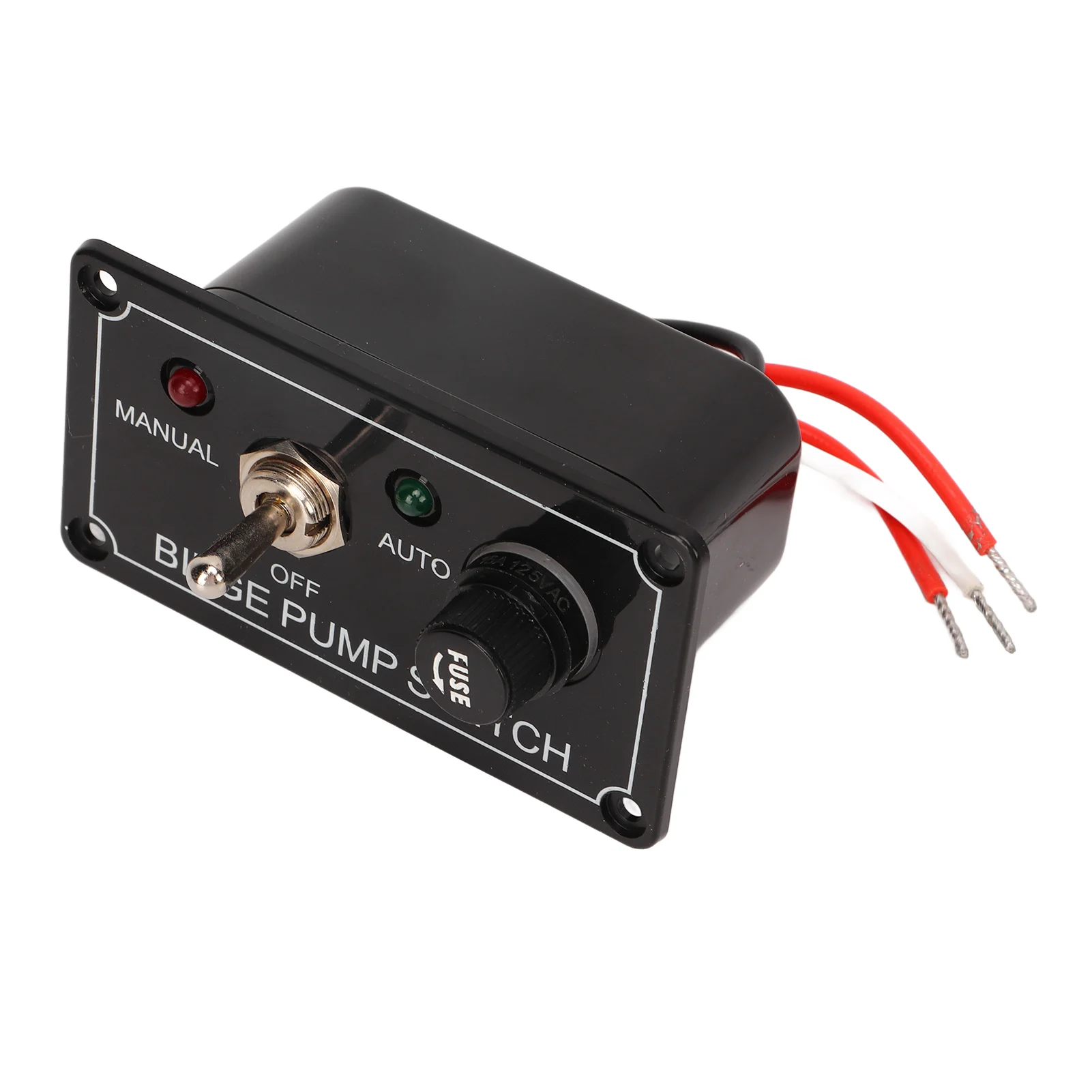 Bilge Pump Switch Panel 3 Way for Marine Boat Manual Off Auto Rocker Toggle Switch OEM Replacement Switch Panel