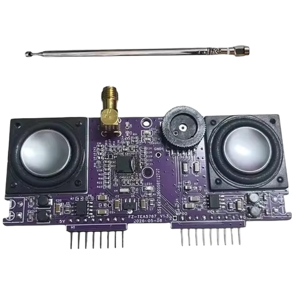 For For FM Expansion Module Compatible with Supports For For Broadcast Band Reception 76-108 Dual Channel Audio Output