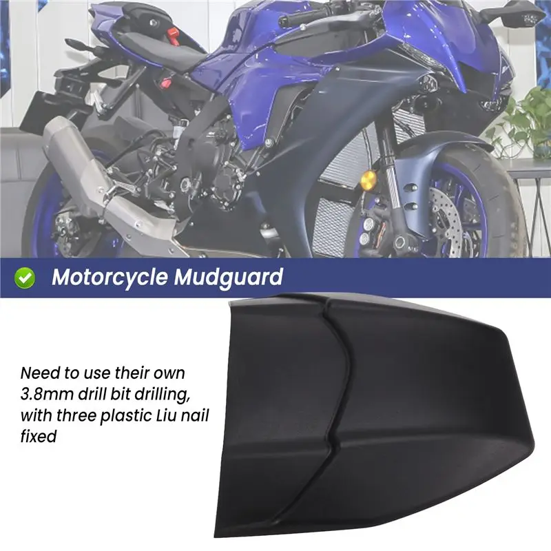 Efficientt-Motorcycle Accessories Rear Fender Rear Mudguard Extender For YZF-R1 R 1 YZF R1 2015- 2024 2023 2022 2021