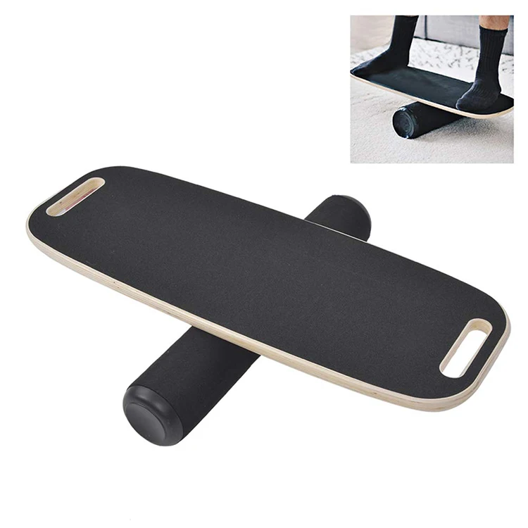 لوح توازن اللياقة البدنية المشهور للتمارين الرياضية، لوح هزاز خشبي للتوازن الأساسي ورياضات ركوب الأمواج #5