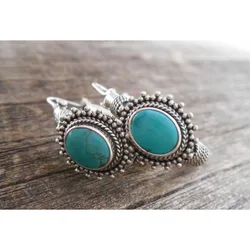 Hot Sale New Bohemian Ladies Vintage Turquoise Earrings