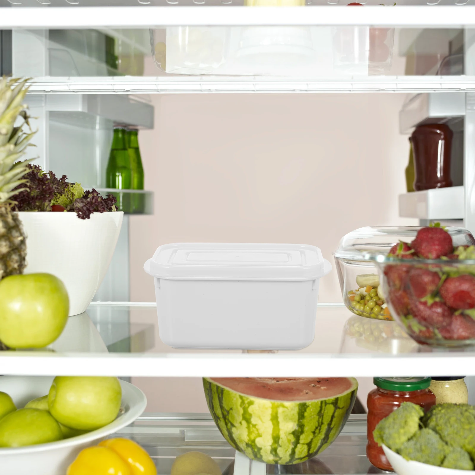 2 قطعة صندوق حفظ الطعام سطح أملس مختومة تصميم الغبار برهان زبدة صندوق الغذاء الحاويات لوازم بار المطبخ #3