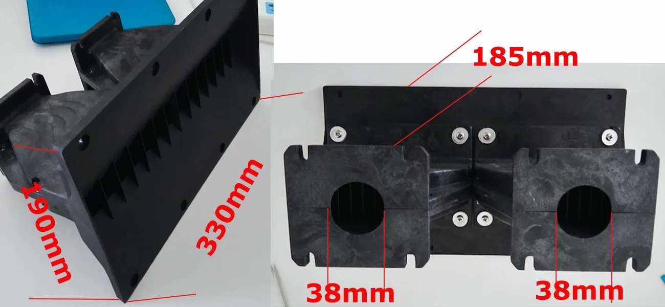 Professional line array speaker waveguide for single 12 inch and dual 12 inch array speaker high quality plastic PA speaker horn