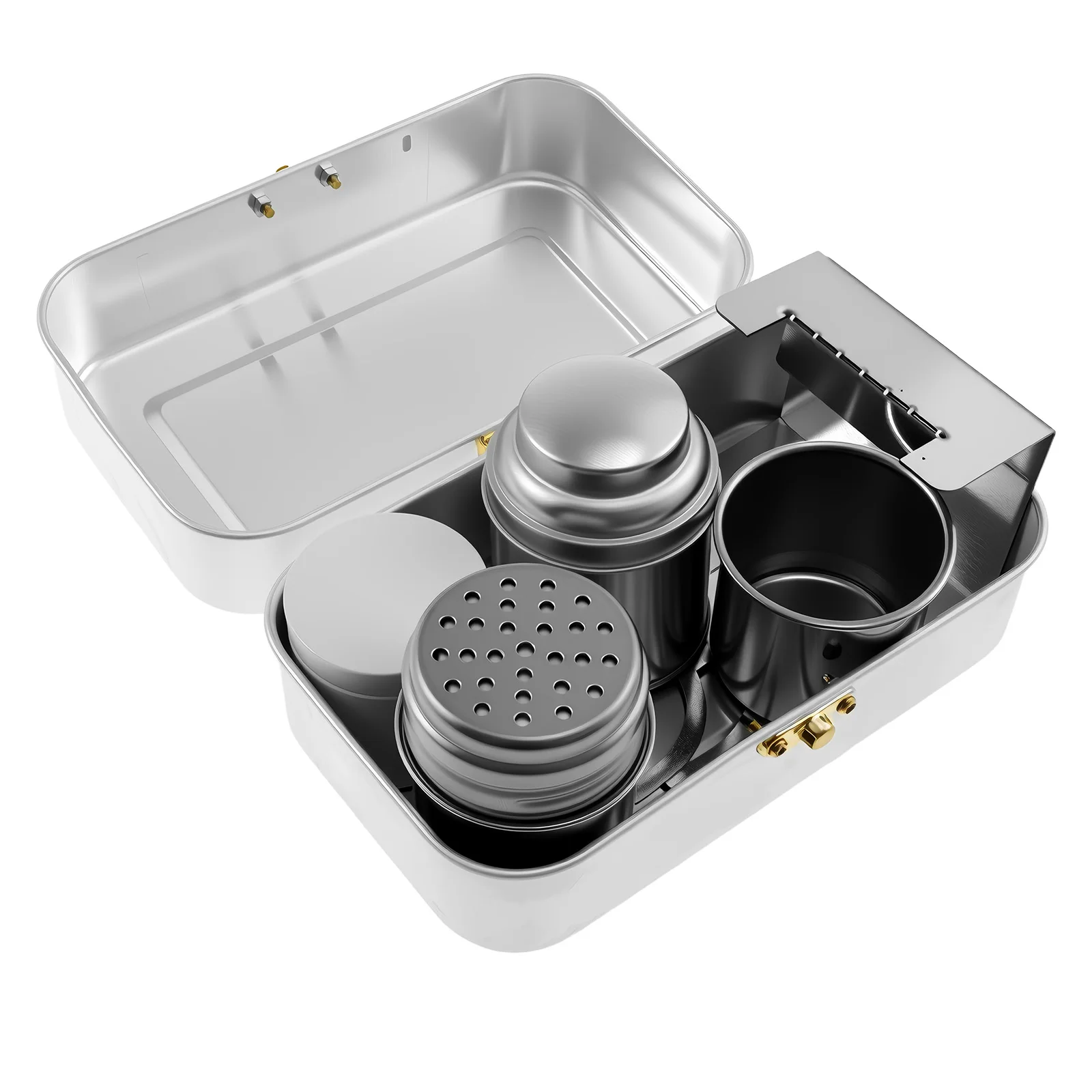 

Camping Coffee Kit Portable Outdoor Coffee Serving Set Multifunctional Camping Espresso Kit for Traveling Hiking Outdoor