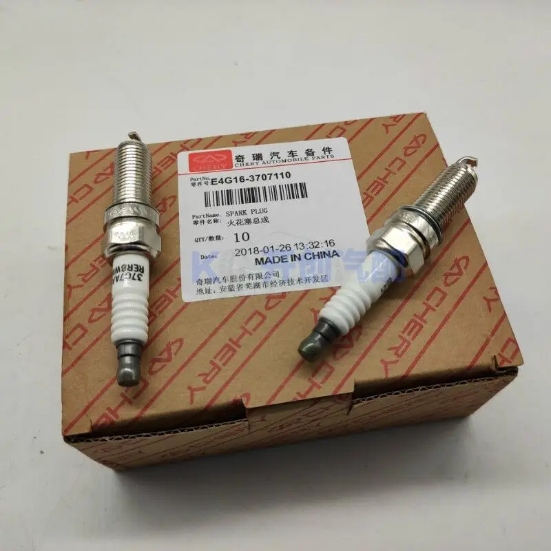 

Spark Plugs for Chinese CHERY A1 A3 A5 TIGGO ARRIZO 1.6L SQRE4G16 engine E4G16-3707110 4pcs/kit