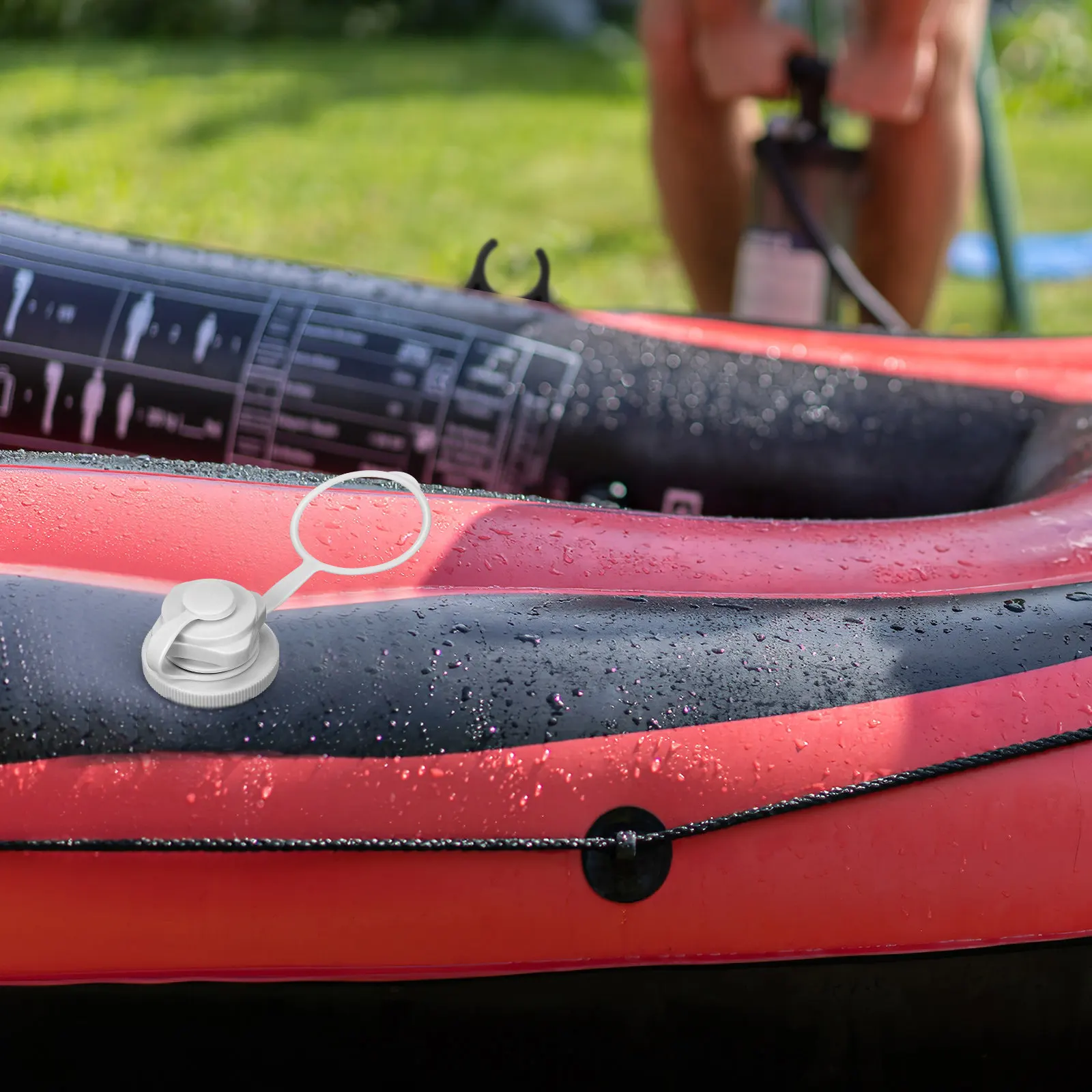 

2 шт. универсальных воздушных клапанов для каяков, надувных лодок, с надежной герметизацией, сменные спиральные клапаны для аксессуаров для водного транспорта