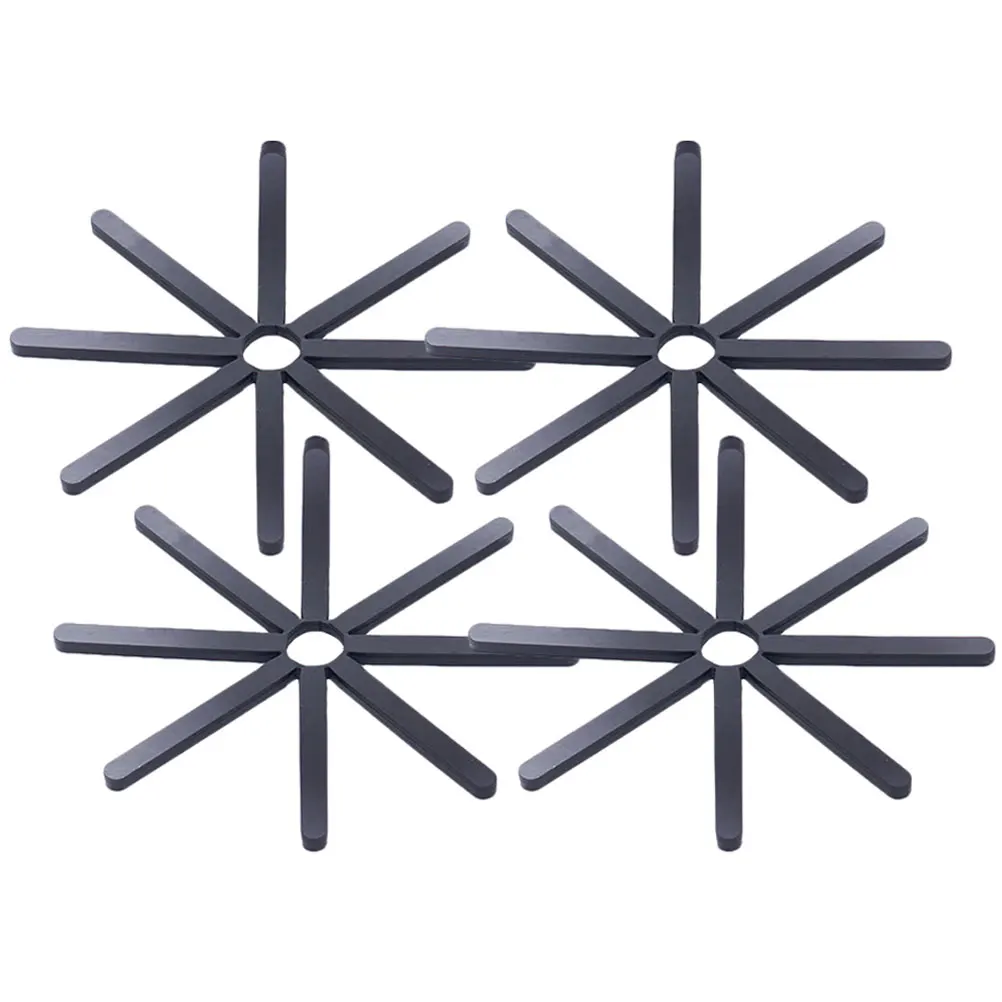 

4 Pcs Silicone Cup Holder Coaster Insulation Pad for Kitchen Office Non Slip Heat Resistant Foldable Trendy Table Decor Safe