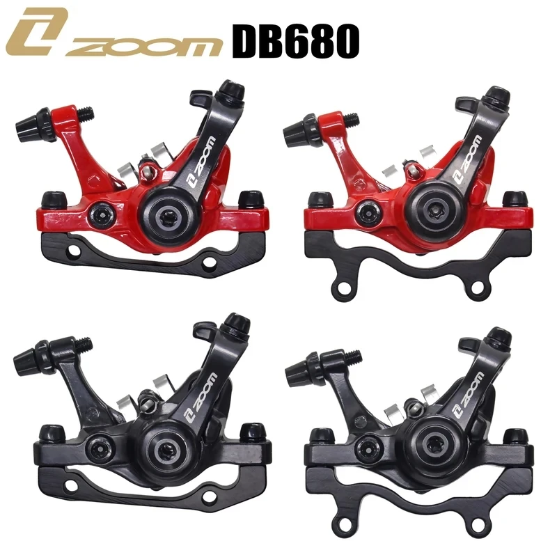 ZOOM Aluminum Alloy Front Rear Disc Brake Bicycle Brake Riding Outdoor Mountain Road Bike Brake Mechanical Caliper Accessories