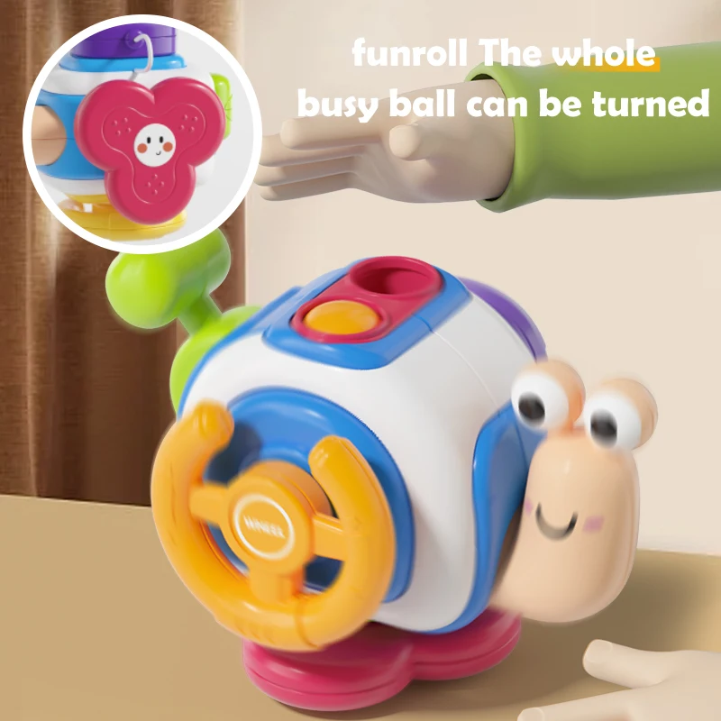 Educational Snail Switch Button Toy for Kids - Science Exercise Puzzle Early Learning Birthday Gift Original Design