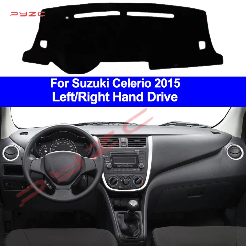 Auto Innere Auto Dashboard Abdeckung Dashmat Pad Teppich Dash Matte Kissen 2 Schichten Für Suzuki Celerio 2015 LHD RHD Auto Styling
