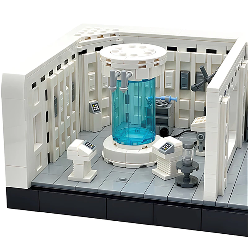 Scena della serie Space War Hoth Echo Base Medical Bay Diorama MOC - 146342   Kit di giocattoli per bambini in mattoni di assemblaggio di blocchi di costruzione di modelli