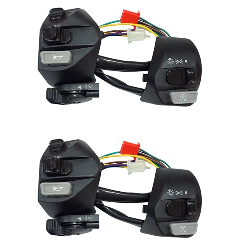 2Pcs 22Mm Motorcycle Switches ON/OFF Button Handlebar Ontrol Horn Turn Signal Start Switch For Yamaha MIO LC135