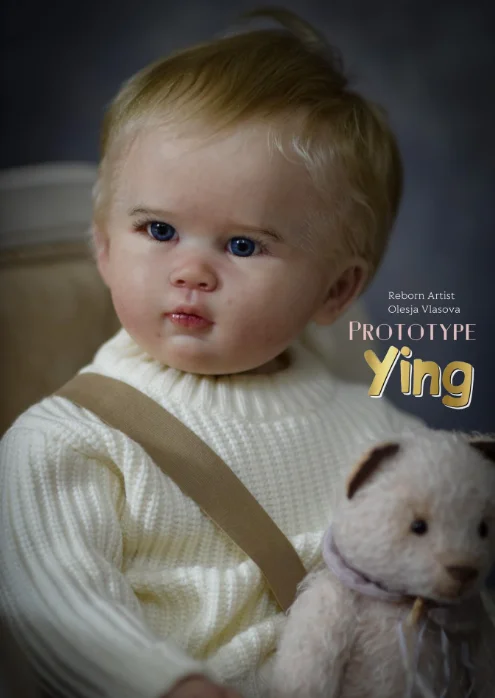 Reborn Doll Boy Ying Reborn Vinyl Toddler Doll Painted Completed by Ping Lau Limited Edition 28"